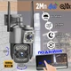 4G камера уличного видеонаблюдения двухобъективная B-Sonic SC03 2/2Мп, V380 APP, интерком, ночная съёмка, 10х Zoom - изображение 1