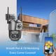 4G камера уличного видеонаблюдения двухобъективная B-Sonic SC03 2/2Мп, V380 APP, интерком, ночная съёмка, 10х Zoom - изображение 7