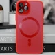 Чохол TPU+Glass Sapphire Midnight with MagSafe для Apple iPhone 14 Pro Max (6.7") Червоний / Red - изображение 2