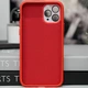 Чохол TPU+Glass Sapphire Midnight with MagSafe для Apple iPhone 14 Pro Max (6.7") Червоний / Red - изображение 3