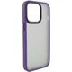 Протиударний TPU+PC чохол Metal Buttons для Apple iPhone 14 Pro (6.1") / Dark purple - зображення 3