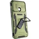 Ударопрочный чехол Epik Camshield Army Ring для Xiaomi Redmi 9C / 10A Оливковый / Army Green - изображение 3