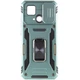 Ударопрочный чехол Epik Camshield Army Ring для Xiaomi Redmi 10C Зеленый / Light Green - изображение 3