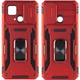 Удароміцний чохол Epik Camshield Army Ring на Xiaomi Redmi 10C Червоний / Red - зображення 1