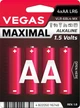 Первичный элемент питания Vegas Maximal VLR-6BL4-MX АА Alkaline 4 шт (4822050116748) - изображение 1