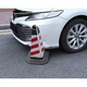 Захисні накладки на передній бампер (нижню губу) Toyota Camry 70 2018 - 2021 р. хром 3 шт. - зображення 6