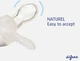 Пустышка силиконовая Difrax Natural Newborn 0+ месяцев (113 Apricot_lines) - изображение 3