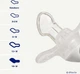 Пустышка силиконовая Difrax Dental 6+ месяцев Розовая (800 Blossom) - изображение 2