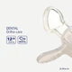 Пустышка силиконовая Difrax Dental 12+ месяцев Розовая (346 Blossom) - изображение 4