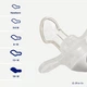 Пустышка силиконовая Difrax Dental 12+ месяцев Оранжевая (346 Pumpkin) - изображение 2