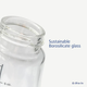 Скляна пляшечка Difrax S-bottle Wide Blue Антиколікова з силіконовою соскою Блакитна 310 мл (737FE Blue) - зображення 6