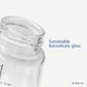 Скляна пляшечка Difrax S-bottle Wide White Антиколікова з силіконовою соскою Біла 310 мл (737FE White) - зображення 8
