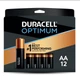 Щелочные батарейка Duracell Optimun AA LR06 12 шт - изображение 1