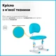 Комплект мебели Evo-kids (стол+стул+полка) (BD-22 BL) - изображение 3