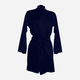 Szlafrok DKaren Gosia XS Navy Blue (5903068515941) - obraz 2