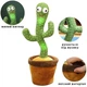 Танцующий кактус Dancing Cactus с подсветкой, 120 песен, Зеленый (НФ-00007550) - изображение 2