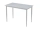 Кухонный стеклянный не раскладной стол Vetro Elegant белый мрамор 110x60 - изображение 1