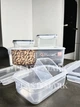 Набір контейнерів Irak Plastic Fresh Box Kombi Set із 6 шт. прозрачний сірий - зображення 2