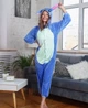 Пижама кигуруми Kigurumi женская Стич синий размер S 145-155 см - изображение 3