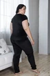 Футболка с брюками батал MiaNaGreen Пч1605 XL Черный - изображение 2