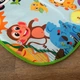 Яркий Детский коврик развивающий. Игровой Музыкальный коврик с игрушками, зеркальцем и пианино зеленым. Для малышей и новорожденных - изображение 5