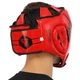 Шлем боксерский открытый кожаный Zelart Fistrage 4150 размер XL Red - изображение 8
