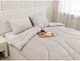Одеяло покрывало Руно Всесезонное Евро 200х220 см Антиаллергенное волокно Soft Pearl Двустороннее Велюр-Микрофибра (322.55_Soft Pearl) - изображение 8