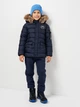 Детская зимняя длинная куртка для мальчика Minoti 15coat 46 39616JNR 92-98 см Синяя (5063025184280) - изображение 3