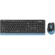 Комплект (клавіатура+миша) A4Tech FGS1035Q USB Navy Blue - изображение 1
