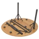 Стол Bo-Camp Poundbury Round 90x90 см Світло-коричневий - изображение 6