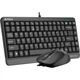 Комплект (клавіатура + мишка) A4-Tech F1110 USB Grey - изображение 3