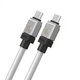 Кабель для швидкого заряджання ноутбука телефону Baseus CoolPlay Series Type-C to Type-C |2m, 5A, 100W, PD| Білий - зображення 5