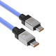 Кабель для швидкого заряджання ноутбука телефону Baseus CoolPlay Series Type-C to Type-C |1m, 5A, 100W, PD| Синій - зображення 2