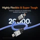 Кабель для швидкого заряджання ноутбука телефону Baseus CoolPlay Series Type-C to Type-C |1m, 5A, 100W, PD| Синій - зображення 5