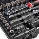 Набор головок торцевых Vitals master 1/4" и 1/2" 94 предмета (186168W) - изображение 6