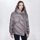 Женский зимняя куртка-пуховик SALCO 8128-23 Серая 42 S/M - изображение 3