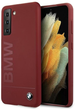 Etui plecki BMW Signature do Samsung Galaxy S21 Red (3700740497418) - obraz 1