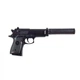 Дитячий пістолет Glock 19 27 см, металевий з глушником на кульках Violent V1+ Метал, ABS-пласти - зображення 1