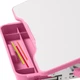 Комплект зростаюча шкільна парта та стілець від 5 - 14 років Fundesk Cubby Sorpresa Pink Рожевий для дому, дитяча парта + стілець трансформери для школярів з регулюванням висоти - зображення 7