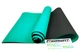 Килимок для йоги та фітнесу EasyFit TPE+TC 6мм двошаровий м'ятний-чорний - зображення 1