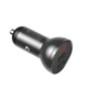 Автомобільний зарядний пристрій АЗП Baseus Digital Display Dual USB 4.8A Car Charger 24W (dark gray) - изображение 1