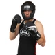 Рукавички для боксу шкіряні на липучці Zelart Fight Gear Heroe 14 унцій Black-White - зображення 6