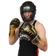Перчатки для бокса кожаные на липучке Zelart Elit Fight Gear 8291 10 унций Black-Gold - изображение 6
