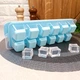 Пластикова форма для льоду Силіконове дно з кришкою на 12 осередків Dunya Plastic - зображення 4