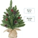 Новорічна штучна лита сосна Black Box Trees Creston Frosted 45 см Зелена 8718861153040 - изображение 1