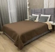 Двустороннее стеганое покрывало Duet Chocolate 150х212 Микрофибра Полуторный Коричневый - изображение 1