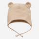 Чепчик Pinokio Lovely Day Beige Wrapped Bonnet 37-39 см Beige (5901033299438) - зображення 1