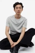 Футболка H&M Regular Fit S світло-ерый 0685816209 - изображение 3
