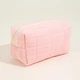 Косметичка в клітинку ANbeauty Пухнаста 17х8х10 см Pink (AN0103007) - зображення 2