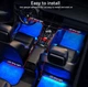 Автомобільне RGB підсвічування Bluetooth в салон автомобіля з мікрофоном + світломузика управління телефоном - зображення 10